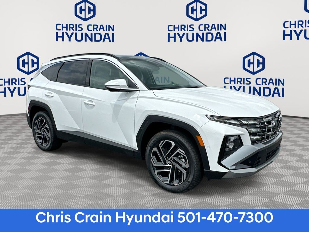 White Pearl 2025 Hyundai Tucson SUV / Crossover All-Wheel Drive 8-Speed Automatic