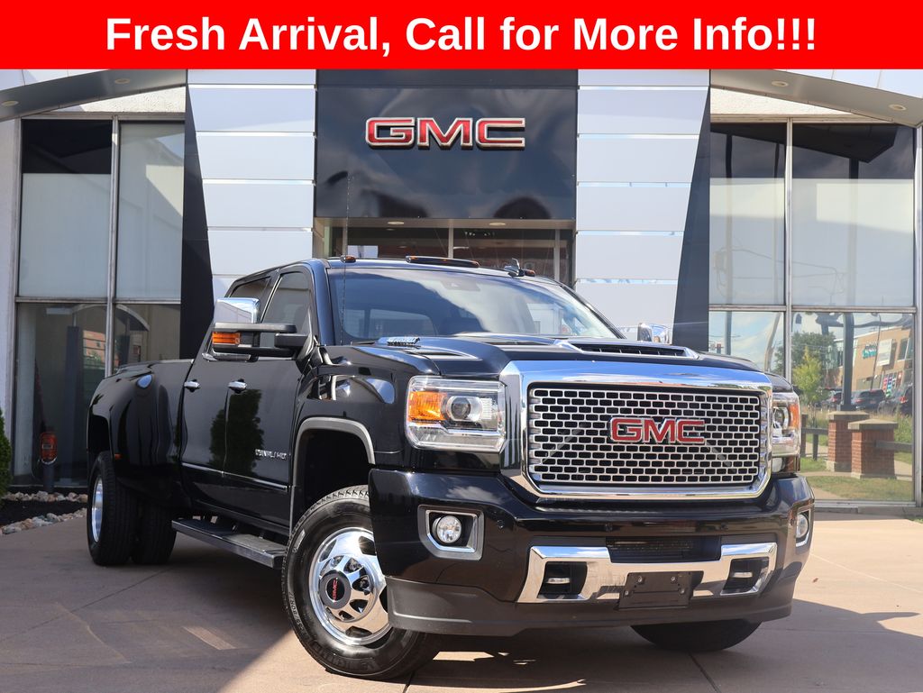 Onyx Black 2017 GMC Sierra 3500HD Pickup Truck Four-Wheel Drive 6-Speed Automatic