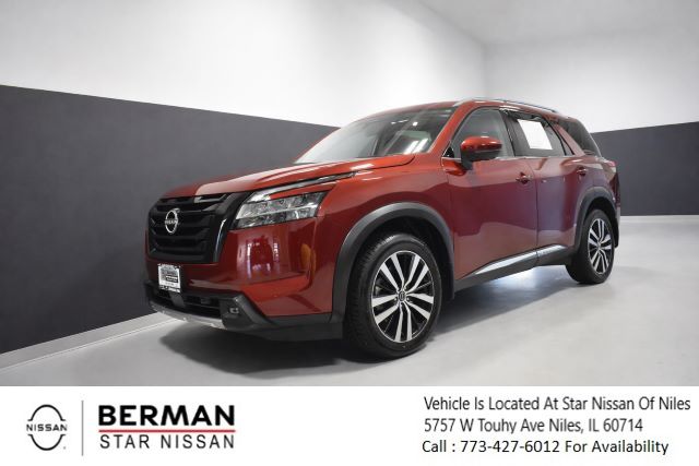 Red (Scarlet Ember Tintcoat) 2023 Nissan Pathfinder Platinum 4WD SUV / Crossover All-Wheel Drive 9-Speed Automatic
