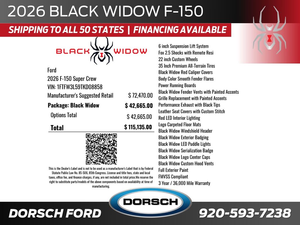 new 2026 Ford F-150 car, priced at $107,135