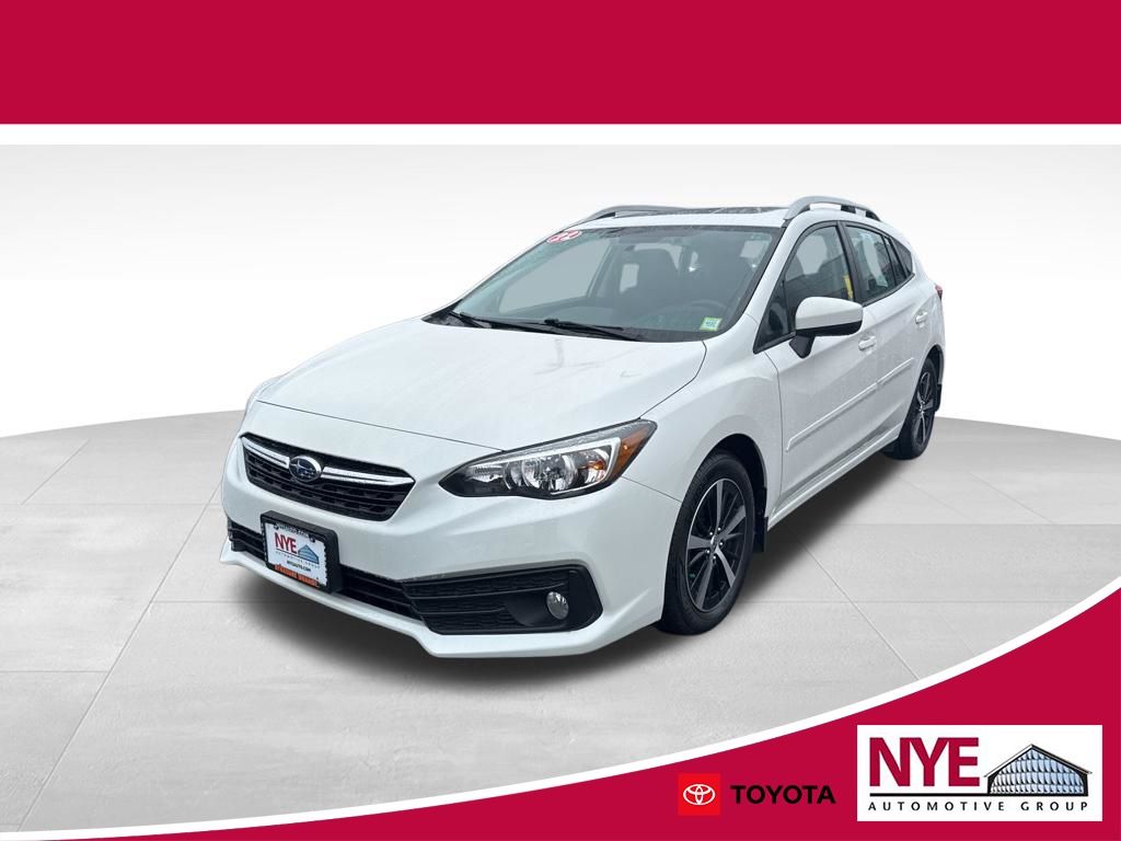 Crystal White Pearl 2022 Subaru Impreza Premium Wagon AWD Wagon All-Wheel Drive Continuously Variable Transmission