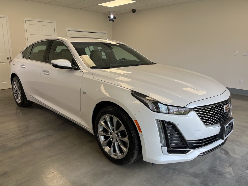Crystal White Tricoat 2023 Cadillac CT5 Luxury AWD Sedan All-Wheel Drive Automatic
