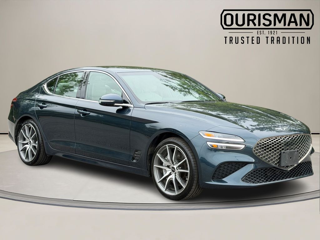 Blue 2025 Genesis G70 2.5T Standard RWD Sedan Rear-Wheel Drive 8-Speed Automatic