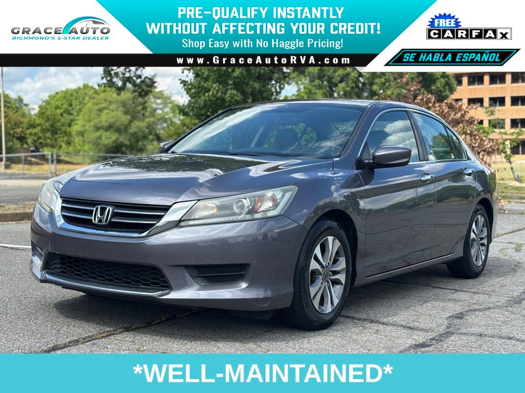 Gray (Modern Steel Metallic) 2015 Honda Accord Sedan Front-Wheel Drive Continuously Variable Transmission