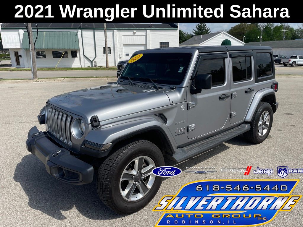 Billet Silver Metallic Clearcoat 2021 Jeep Wrangler SUV / Crossover Four-Wheel Drive 8-Speed Automatic