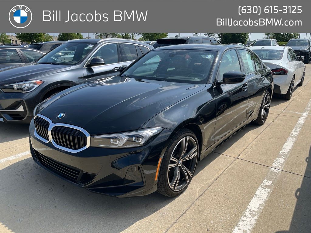Black Sapphire Metallic 2023 BMW 3 Series Sedan All-Wheel Drive Automatic