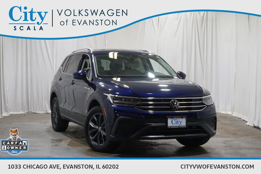 Blue 2022 Volkswagen Tiguan SUV / Crossover All-Wheel Drive 8-Speed Automatic