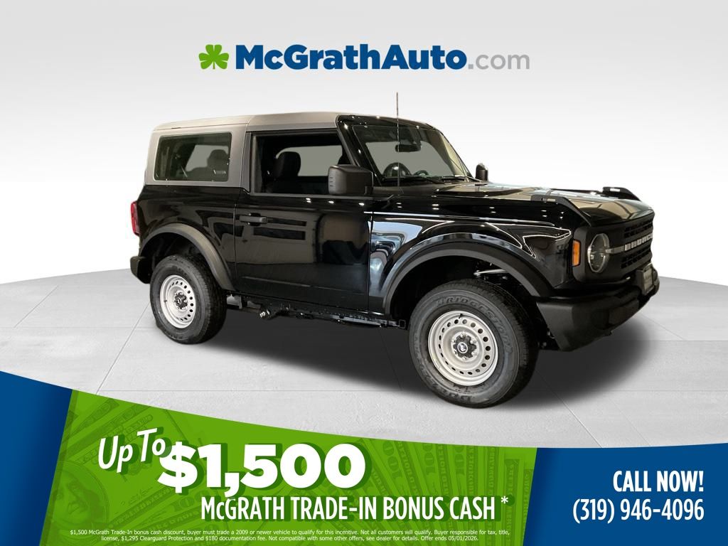 Shadow Black 2025 Ford Bronco 2-Door 4WD SUV / Crossover Four-Wheel Drive Automatic