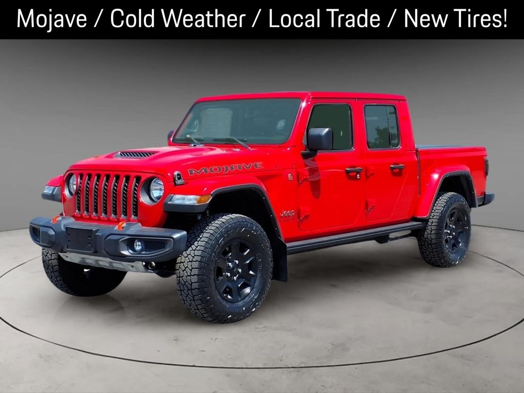 Firecracker Red Clearcoat 2021 Jeep Gladiator Mojave Crew Cab 4WD Pickup Truck Four-Wheel Drive 8-Speed Automatic