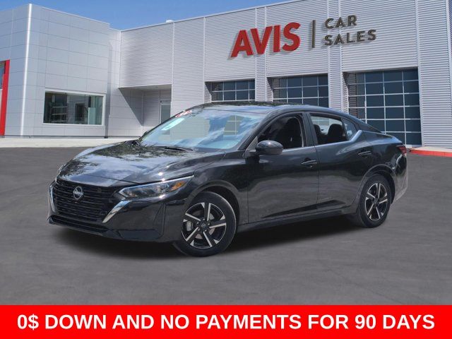 Super Black 2025 Nissan Sentra SV FWD Sedan Front-Wheel Drive Continuously Variable Transmission