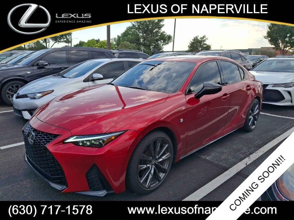 Infrared 2025 Lexus IS Sedan 6-Speed Automatic