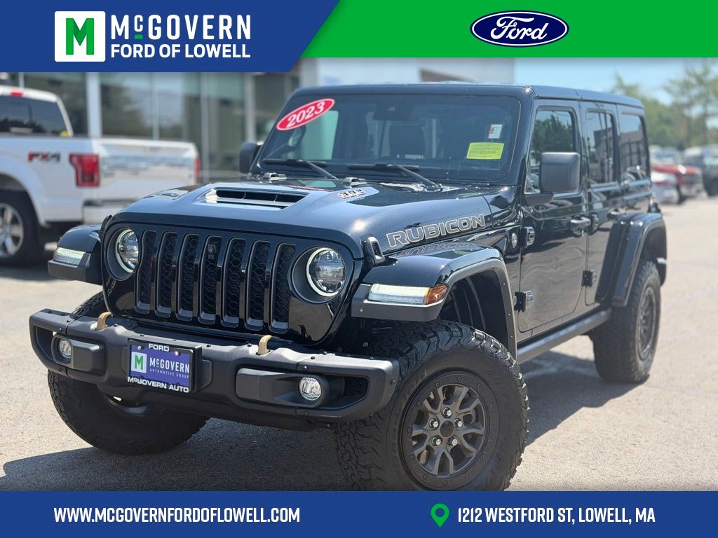 Black Clearcoat 2023 Jeep Wrangler Rubicon 392 4-Door 4WD SUV / Crossover Four-Wheel Drive 8-Speed Automatic