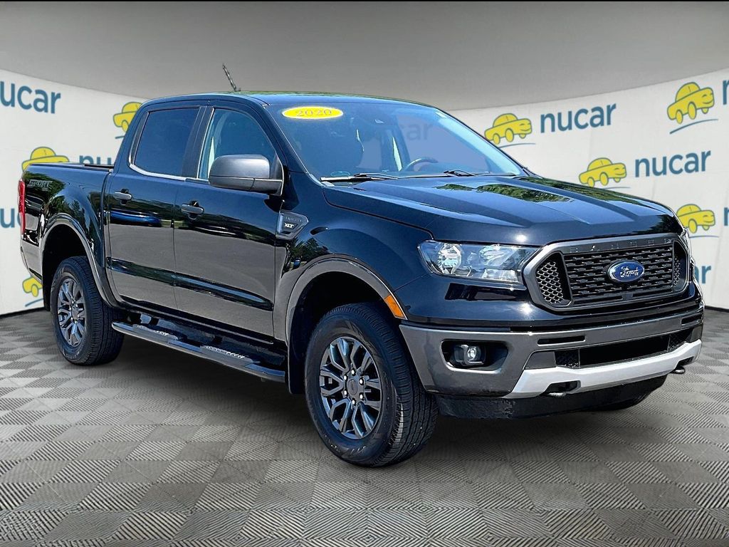 Black 2020 Ford Ranger Pickup Truck Four-Wheel Drive Automatic