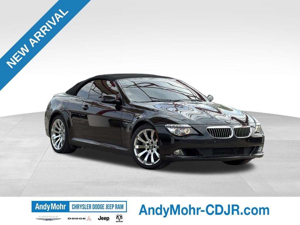Black Sapphire Metallic 2009 BMW 6 Series Convertible Rear-Wheel Drive 6-Speed Automatic