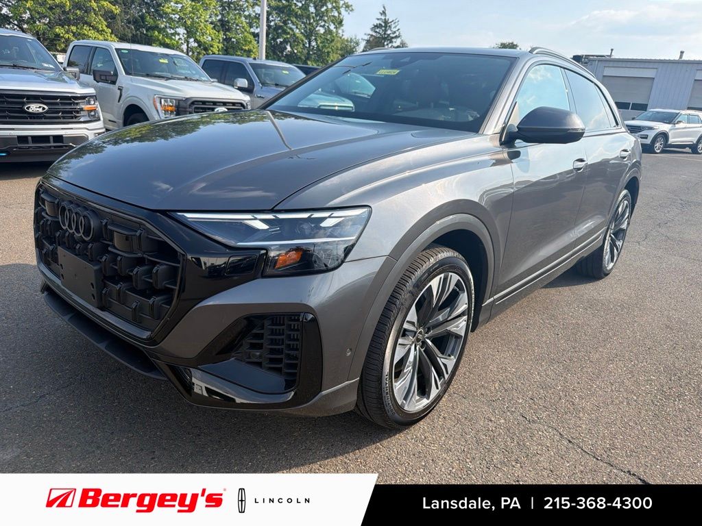 Gray Metallic 2025 Audi Q8 SUV / Crossover All-Wheel Drive 8-Speed Automatic