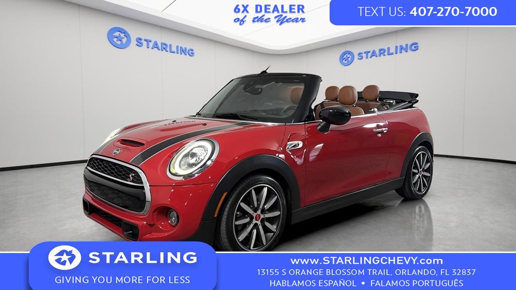 Chili Red 2021 MINI Cooper S Convertible FWD Convertible Front-Wheel Drive 7-Speed Automatic