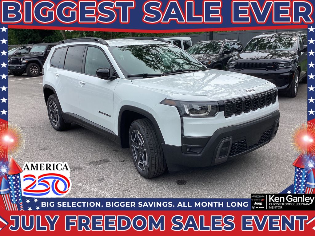 Bright White Clearcoat 2026 Jeep Cherokee SUV / Crossover Four-Wheel Drive Continuously Variable Transmission