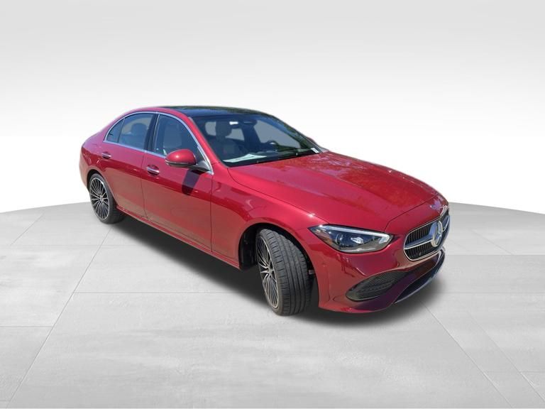 Red 2026 Mercedes-Benz C-Class Sedan All-Wheel Drive 9-Speed Automatic