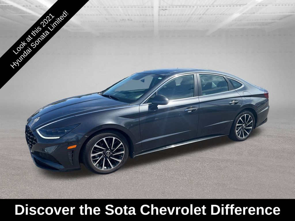 Portofino Gray 2021 Hyundai Sonata Sedan Front-Wheel Drive 8-Speed Automatic Overdrive