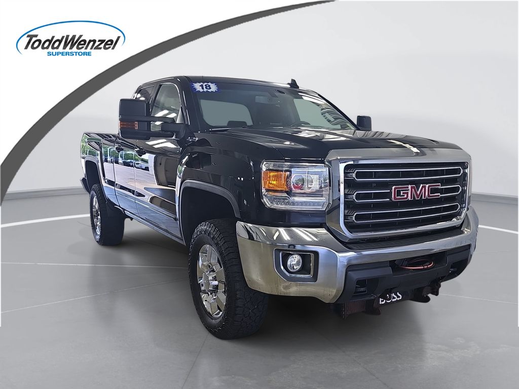 Onyx Black 2018 GMC Sierra 2500HD Pickup Truck Four-Wheel Drive 6-Speed Automatic Overdrive