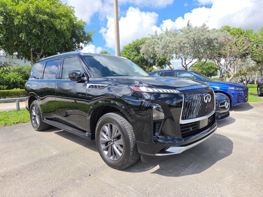 Black Obsidian 2025 INFINITI QX80 SUV / Crossover Rear-Wheel Drive 9-Speed Automatic