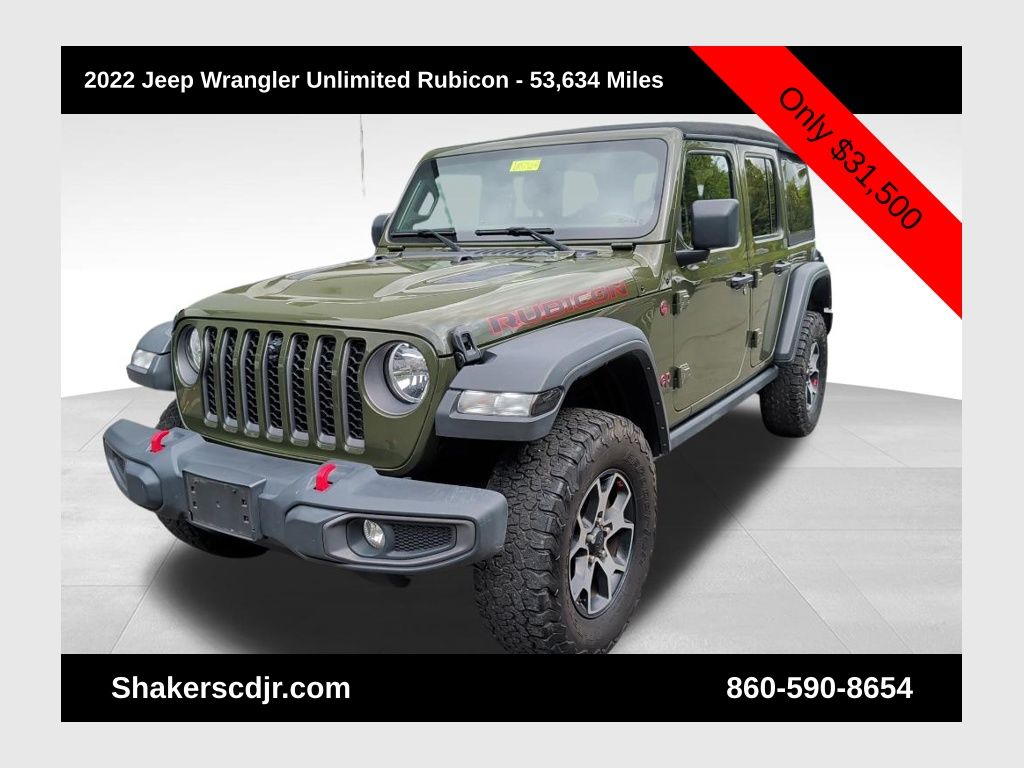 Sarge Green Clearcoat 2022 Jeep Wrangler SUV / Crossover Four-Wheel Drive 8-Speed Automatic