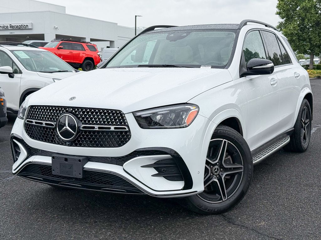 Polar White 2025 Mercedes-Benz GLE SUV / Crossover All-Wheel Drive 9-Speed Automatic