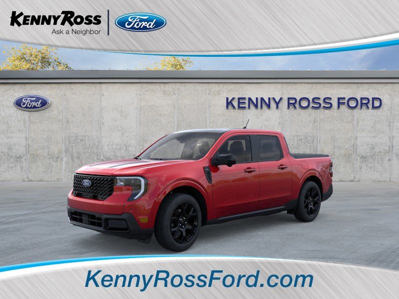 Ruby Red Metallic Tinted Clearcoat 2026 Ford Maverick Lariat SuperCrew AWD Pickup Truck All-Wheel Drive Continuously Variable Transmission