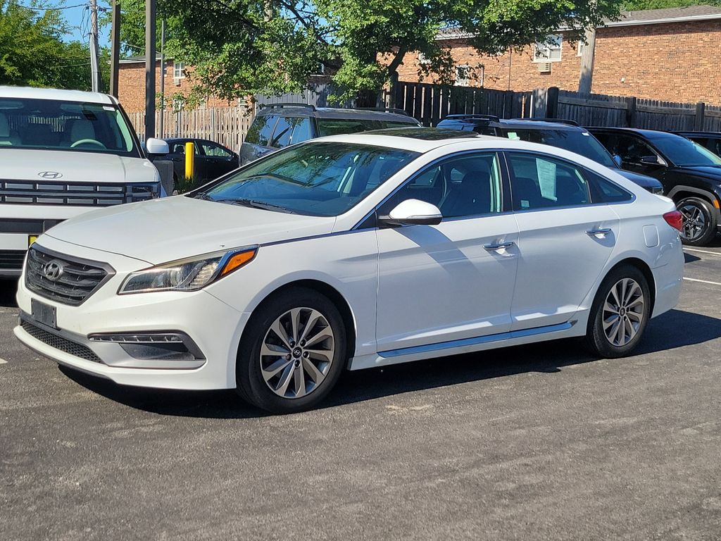Quartz White Pearl 2017 Hyundai Sonata Sport FWD Sedan Front-Wheel Drive 6-Speed Automatic
