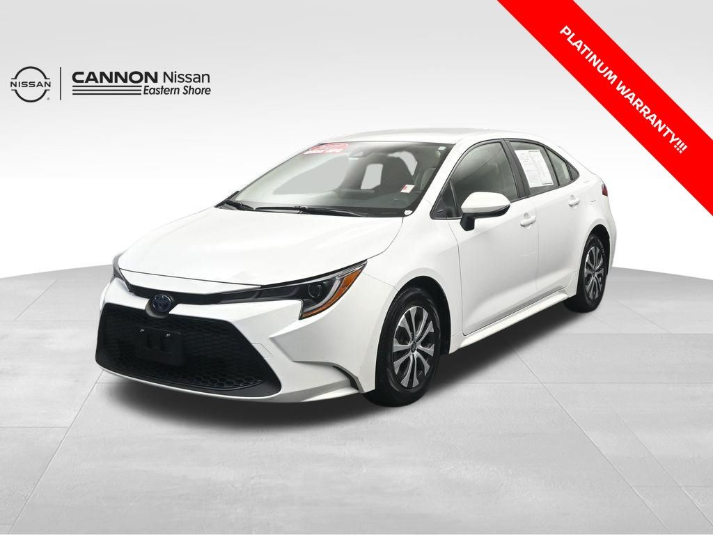 White 2022 Toyota Corolla Hybrid Sedan Front-Wheel Drive Continuously Variable Transmission