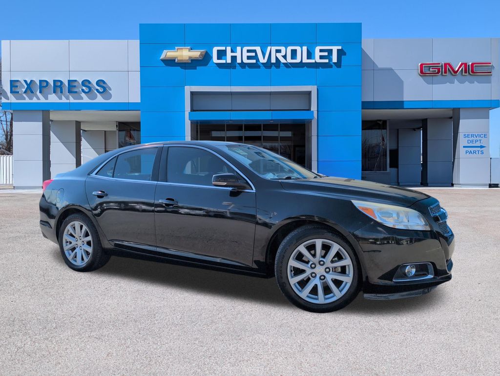 Black 2013 Chevrolet Malibu Sedan Front-Wheel Drive 6-Speed Automatic Overdrive