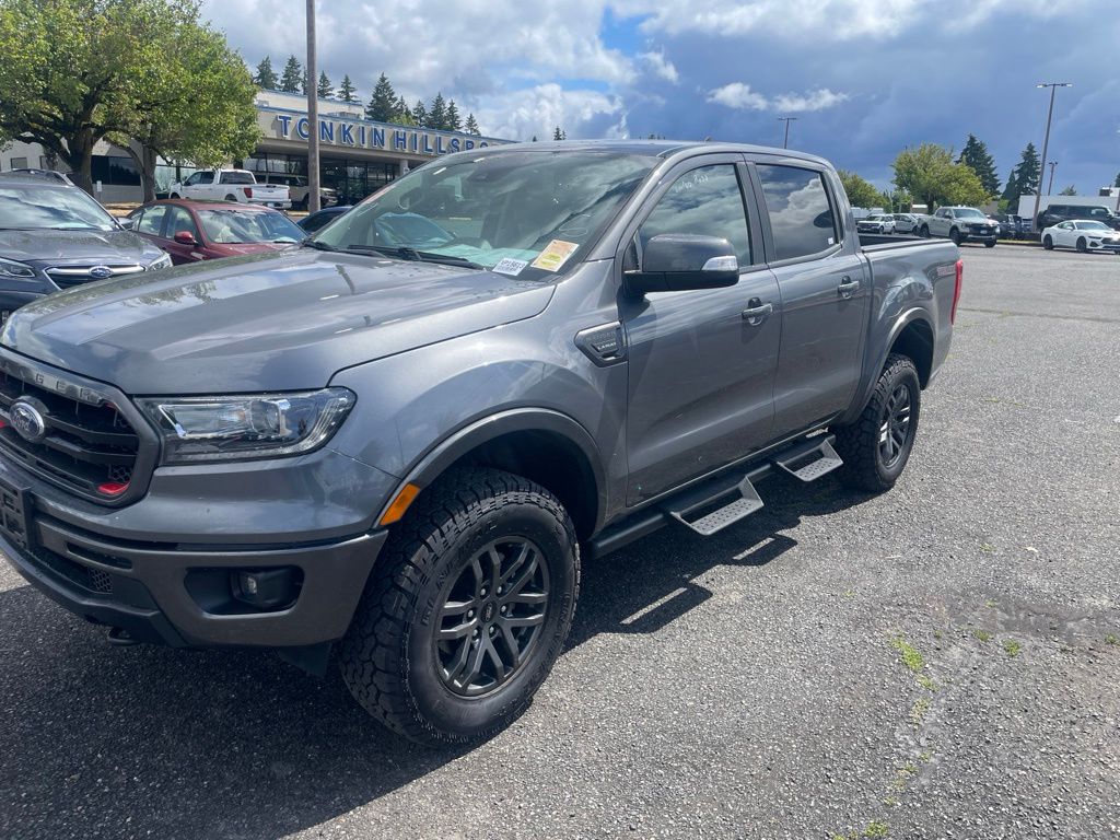 Carbonized Gray Metallic 2023 Ford Ranger Lariat SuperCrew 4WD Pickup Truck Four-Wheel Drive Automatic