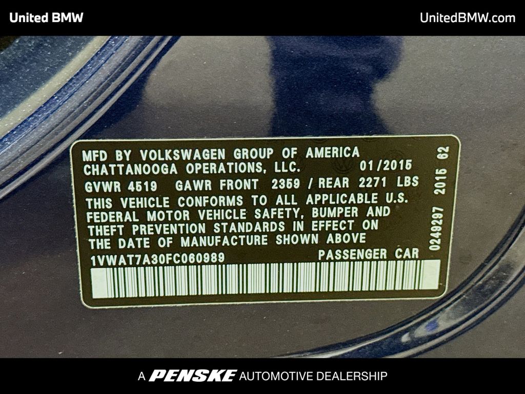 Thumbnail: 2015 Volkswagen Passat - 11