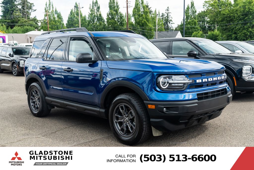 Blue Metallic 2023 Ford Bronco Sport SUV / Crossover All-Wheel Drive Automatic