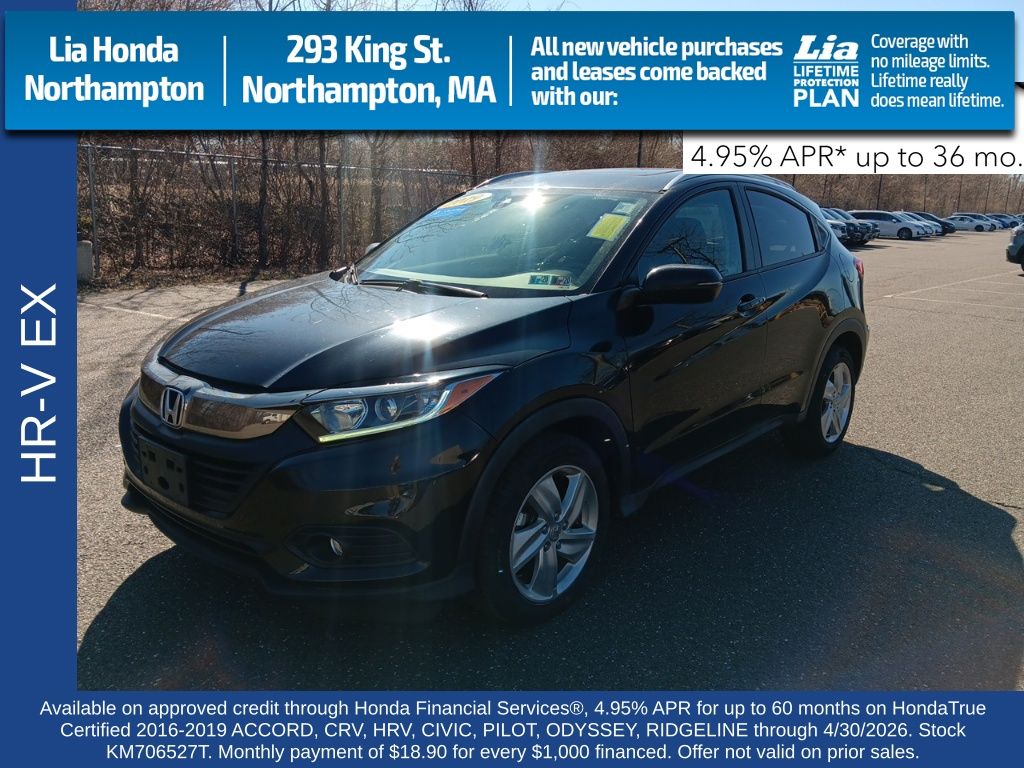 Crystal Black Pearl 2019 Honda HR-V EX AWD SUV / Crossover All-Wheel Drive Continuously Variable Transmission