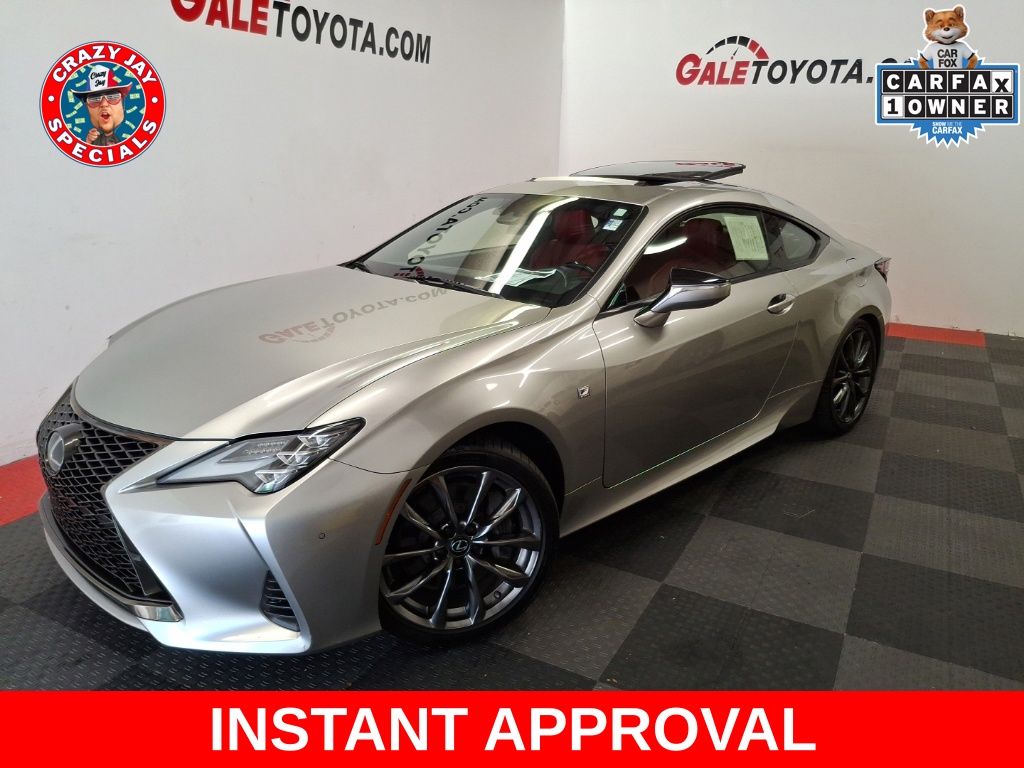 Silver 2019 Lexus RC Coupe Rear-Wheel Drive 8-Speed Automatic