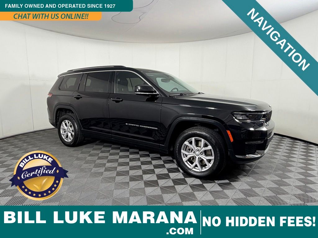 Diamond Black Crystal Pearlcoat 2021 Jeep Grand Cherokee L Limited 4WD SUV / Crossover Four-Wheel Drive 8-Speed Automatic