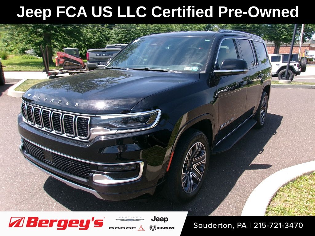 Diamond Black Crystal Pearlcoat 2024 Jeep Wagoneer SUV / Crossover Four-Wheel Drive 8-Speed Automatic