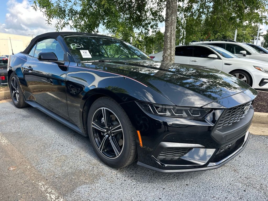 Shadow Black 2025 Ford Mustang Convertible Rear-Wheel Drive Automatic