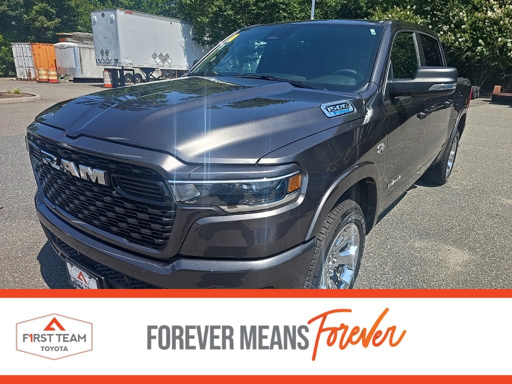 Gray (Granite Crystal Metallic Clearcoat) 2026 RAM 1500 Pickup Truck Four-Wheel Drive 8-Speed Automatic