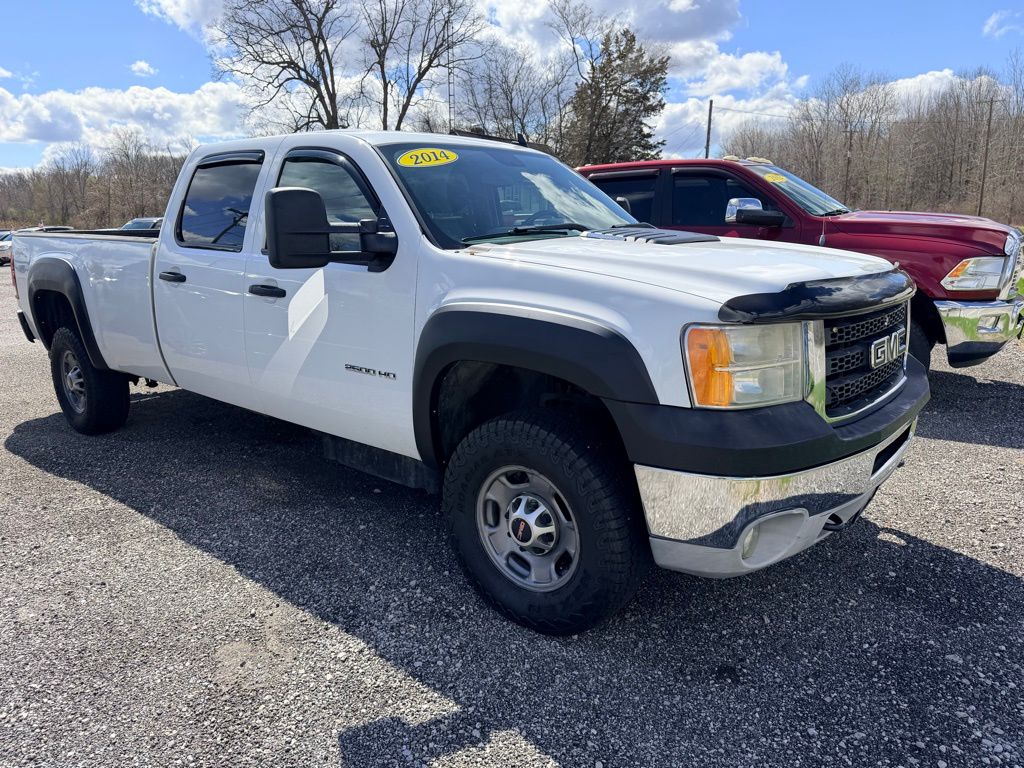 Summit White 2014 GMC Sierra 2500HD Work Truck Crew Cab SB 4WD Pickup Truck Four-Wheel Drive 6-Speed Automatic
