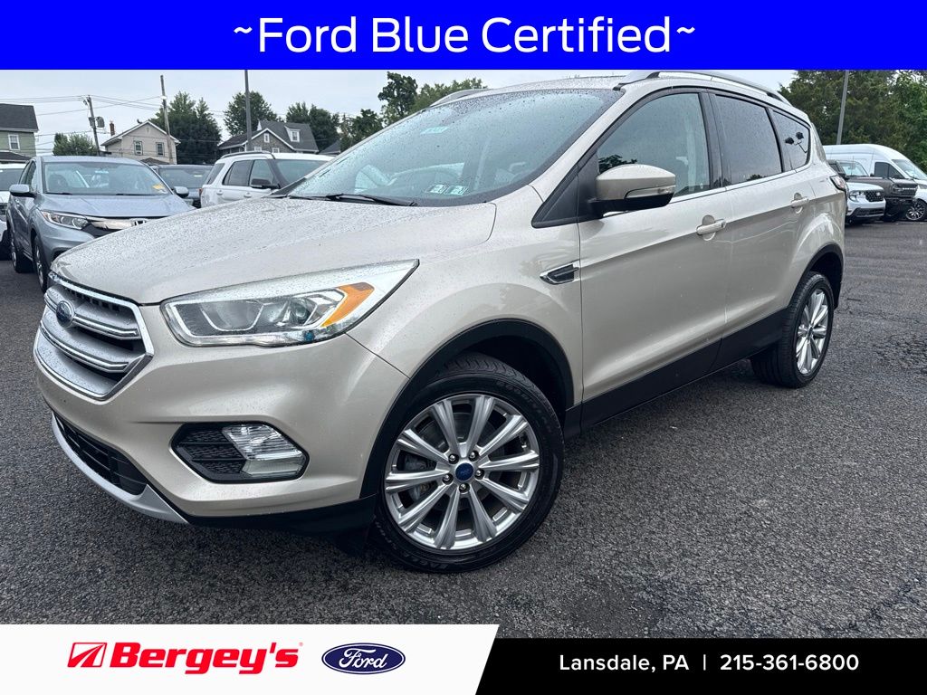White Gold Metallic 2017 Ford Escape SUV / Crossover All-Wheel Drive 6-Speed Automatic