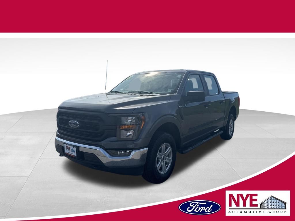 Gray Metallic 2023 Ford F-150 XL SuperCrew 4WD Pickup Truck Four-Wheel Drive Automatic