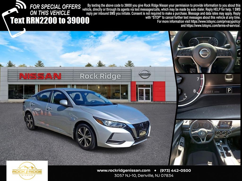 Brilliant Silver Metallic 2023 Nissan Sentra Sedan Front-Wheel Drive Continuously Variable Transmission