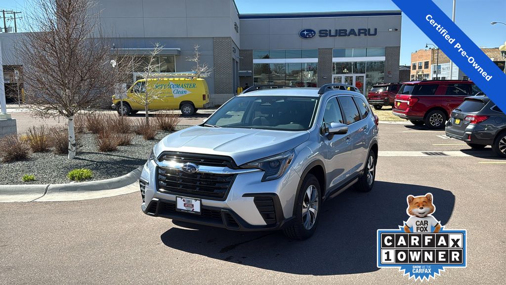 Ice Silver Metallic 2023 Subaru Ascent Premium 7-Passenger AWD SUV / Crossover All-Wheel Drive Continuously Variable Transmission