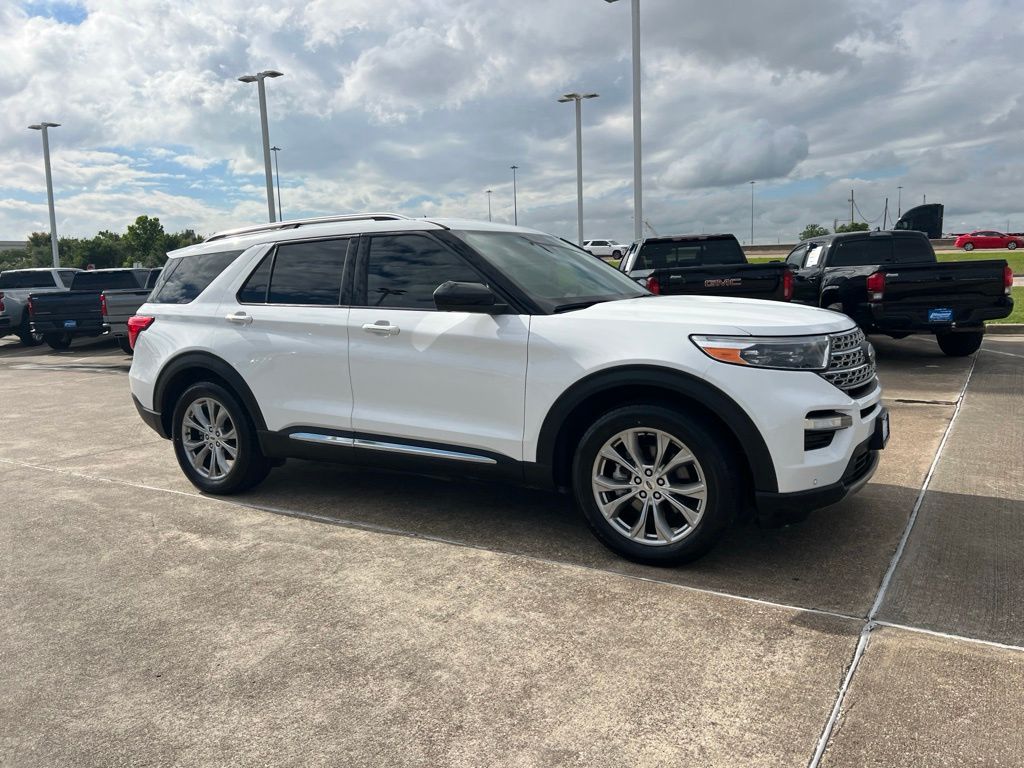 2022 Ford Explorer Limited White at Shottenkirk Kia Fort Bend