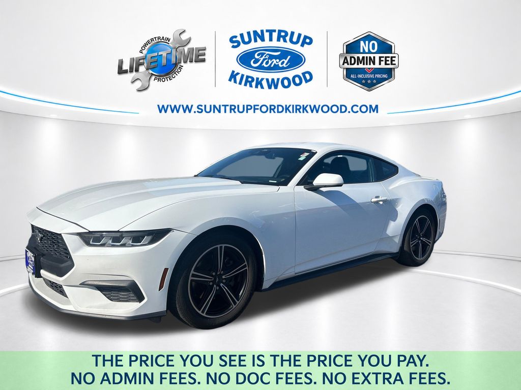 Oxford White 2024 Ford Mustang Coupe Rear-Wheel Drive Automatic