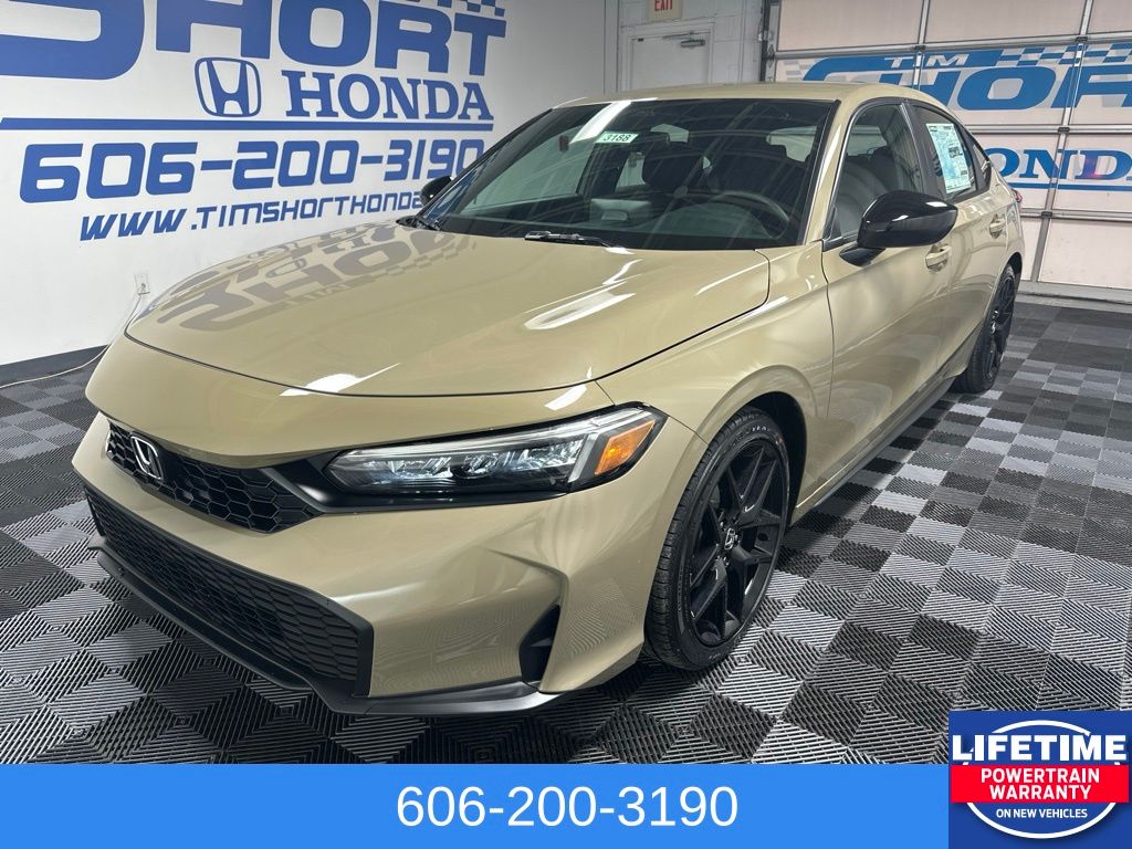 Sand Dune Pearl 2026 Honda Civic Hatchback Hatchback Front-Wheel Drive Continuously Variable Transmission