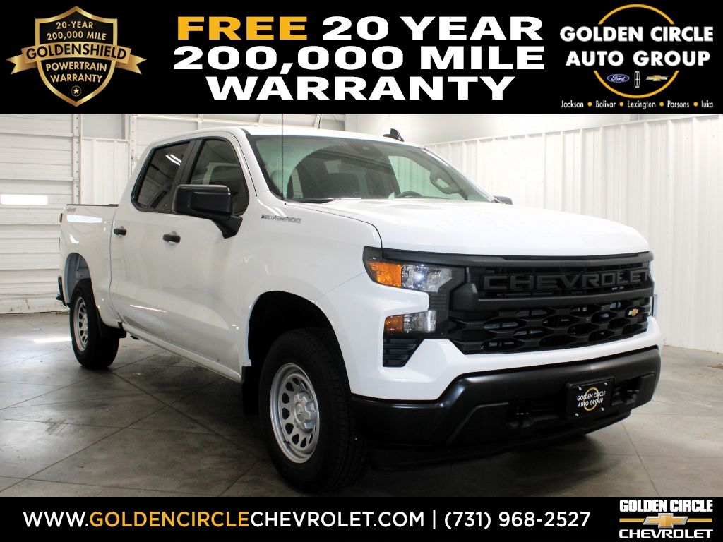 Summit White 2026 Chevrolet Silverado 1500 Pickup Truck Four-Wheel Drive Automatic