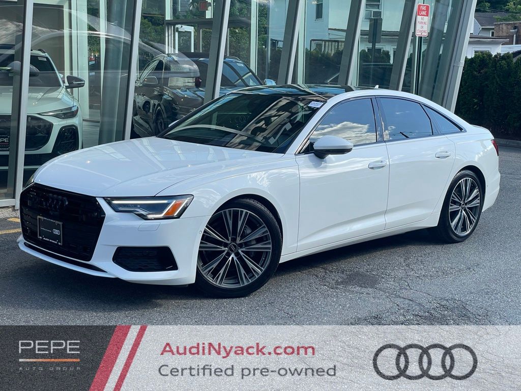 Ibis White 2023 Audi A6 Sedan All-Wheel Drive 7-Speed Automatic